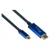 Good Connections GC 4520-CSF010B – adapterinis laidas USB C į HDMI, 4K@60Hz, lankstus, 1,0 m