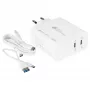 Good Connections GC USB greitasis įkroviklis 140W GaN, 2x USB-C, PD 3.1, QC 5.0, PPS baltas
