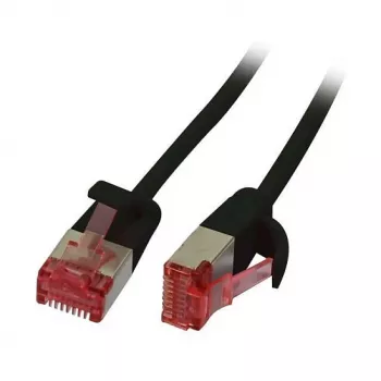 Patch laidas RJ45 CAT6 250MHz 5m juodas U/FTP plonas apvalus d 3,6mm Synergy 21