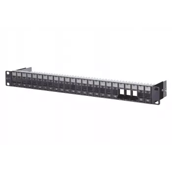 METZ CONNECT BTR E-DAT C6A modulinis skydas 24 prievadai 180°M - juodas - 1U - 130920-BK-E