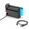 Dokavimo stotelė UNITEK G1002D, skirta Nintendo Switch, laidinė, juoda