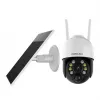 IP stebėjimo kamera Foscam B4 Dome 4 MP (2560×1440), Wi‑Fi 2.4 GHz, IP65, Saulės + baterija 5000 mAh, 355° pasukimas, 90° pakreipimas