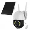 IP stebėjimo kamera Foscam B4 Dome 4 MP (2560×1440), Wi‑Fi 2.4 GHz, IP65, Saulės + baterija 5000 mAh, 355° pasukimas, 90° pakreipimas