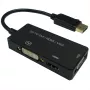 Adapteris DisplayPort į VGA D-Sub + HDMI + DVI, 0,1 m, vyriškas/moteriškas, tiesus