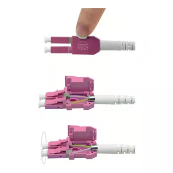 ROLINE LWL-Cable UNIBOOT Multimode 50/125µm OM4 LC Duplex 5m - Laidas - Daugiamodis pluoštas