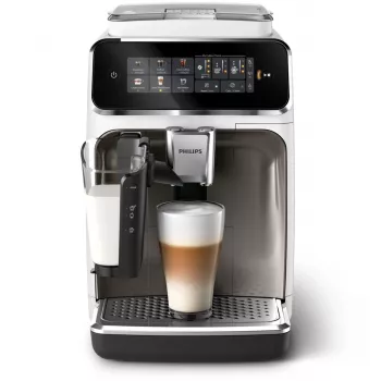 Fully automatinis espreso aparatas Philips EP3343/90, 2 puodeliai, 15 bar, keraminis malūnėlis, 275 g pupelių talpa, pieno indas, TFT jutiklinis ekranas