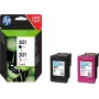 HP 301 2 vnt. rinkinys – juoda, spalvota (ciano, purpurinė, geltona)