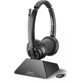 HP Poly Poly Savi 8220 UC - standartinė ausinių sistema - ant ausies - DECT 6.0 - belaidė (209215-02)