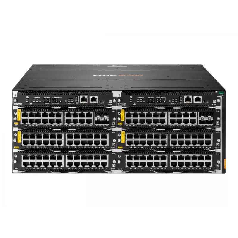 HPE Aruba Networking CX 5420 20p 10M/100M/1G Class4 PoE 4p SFP+ 1G/10G LRM modulis - jungiklis - L3 - valdomas - 20 x 10/100/1000 (PoE 4 klasė) + 4 x 1 Gigabit / 10 Gigabit SFP+