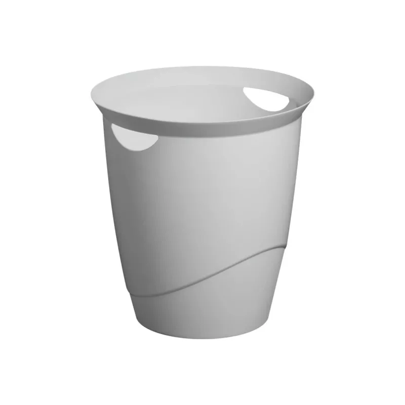 Durable 776010 apvalus plastikinis šiukšlių konteineris pilkas 16 l