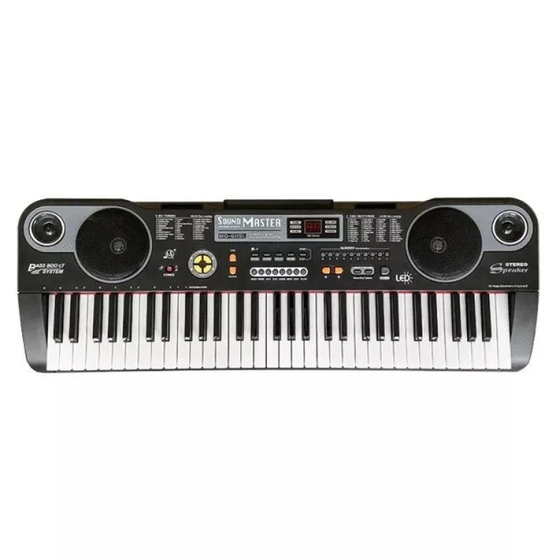 Klaviatūra MQ 6115L su mikrofonu, skirta vaikų mokymuisi groti