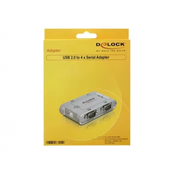 DeLOCK 87414 USB 2.0 į 4 prievadų RS-232 nuoseklųjį adapterį