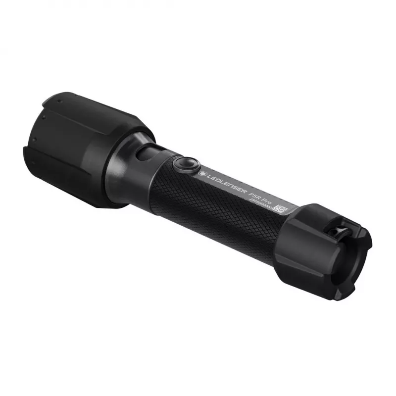 LED Lenser P5R Pro įkraunamas LED žibintuvėlis, juodas, modelis 503101