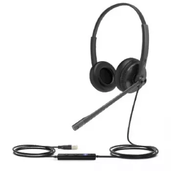 Yealink UH34 Lite Dual UC - Ausinės - Ant ausų - Laidinės - USB - Juodos - skirtos Yealink SIP-T43, T46, T48, T53, T54, T57, VP59, T58, VP59