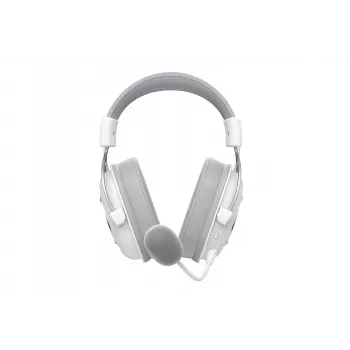 Ausinės ant galvos HAVIT H2002YG — 2,4 GHz belaidės, Bluetooth, laidinės, 20–20 000 Hz, 10 m diapazonas, 257 g (balta/pilka)