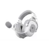 Ausinės ant galvos HAVIT H2002YG — 2,4 GHz belaidės, Bluetooth, laidinės, 20–20 000 Hz, 10 m diapazonas, 257 g (balta/pilka)