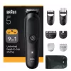 Plaukų kirpimo mašinėlė Braun AIO5540 Black Lithium-Ion 120 min