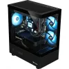 Stalinis kompiuteris THERMALTAKE FTW A-Line LCS 5060 D5 žaidimų PC, juodas/permatomas, Windows 11 Home