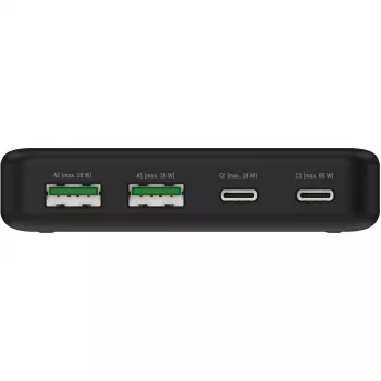 USB-C įkroviklis ANSMANN DC465PD (juodas, 65 W, PD, Quick Charge 3.0)