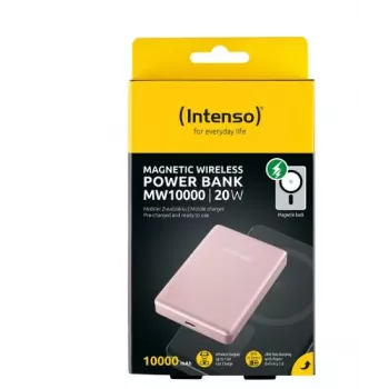 Intenso Power Bank 10000 mAh su magnetiniu laikikliu rožinė 7344033