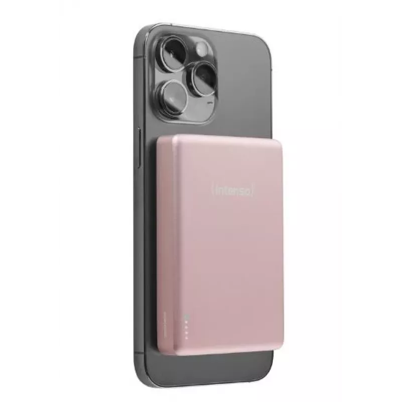 Intenso Power Bank 10000 mAh su magnetiniu laikikliu rožinė 7344033