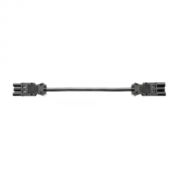 BACHMANN Gerteverlngerung GST18-3 Stecker/Kupplung schwarz 0,5m