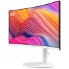 34 colių MSI Modern MD342CQPWDE lenktas VA LCD monitorius 3440×1440 UWQHD 21:9, 4 ms, 300 cd/m², USB hub, garsiakalbiai, VESA, aukščio reguliavimas — Baltas