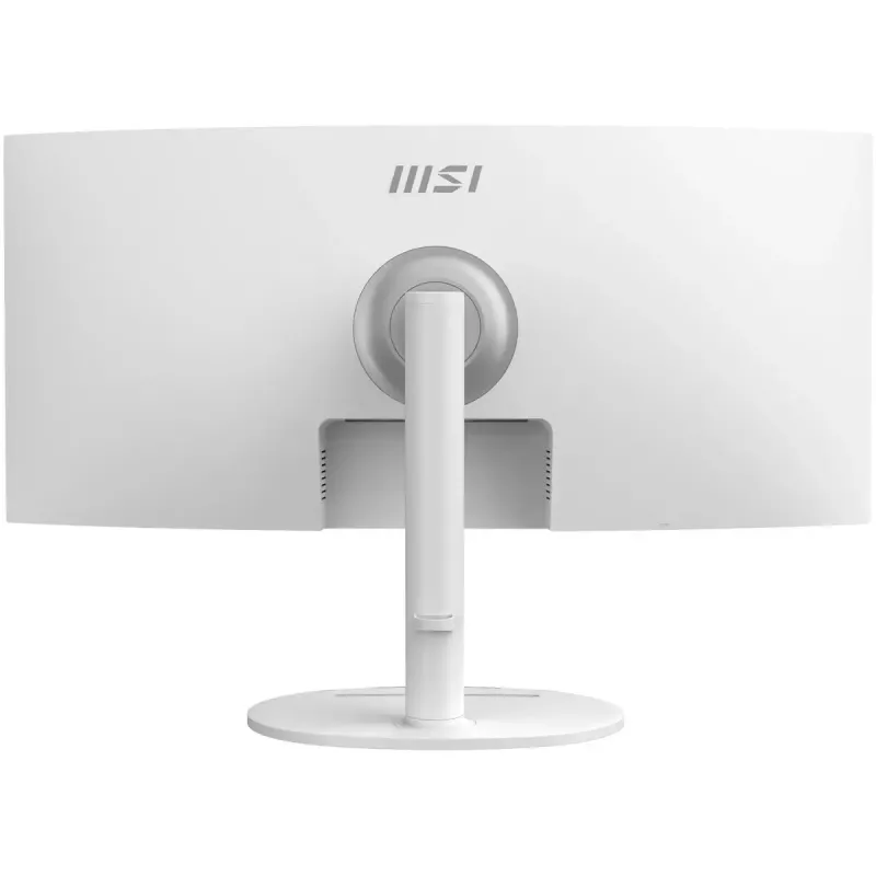 34 colių MSI Modern MD342CQPWDE lenktas VA LCD monitorius 3440×1440 UWQHD 21:9, 4 ms, 300 cd/m², USB hub, garsiakalbiai, VESA, aukščio reguliavimas — Baltas