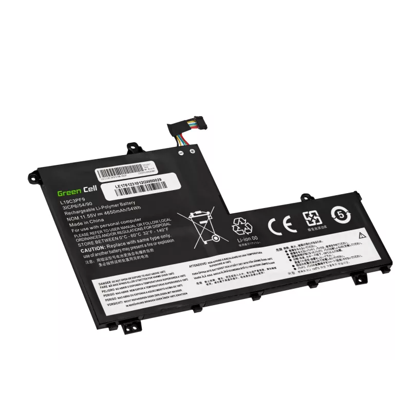 Baterija Green Cell, skirta Lenovo ThinkBook 14-IIL, 14-IML, 15-IIL, 15-IML — 11,1 V, 45 Wh (modeliai L19C3PF1, L19D3PF1, L19L3PF8, L19M3PF1)