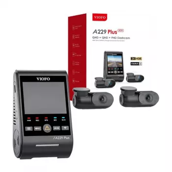 Vaizdo registratorius VIOFO A229 PLUS 3CH 2K + 1080p WiFi GPS