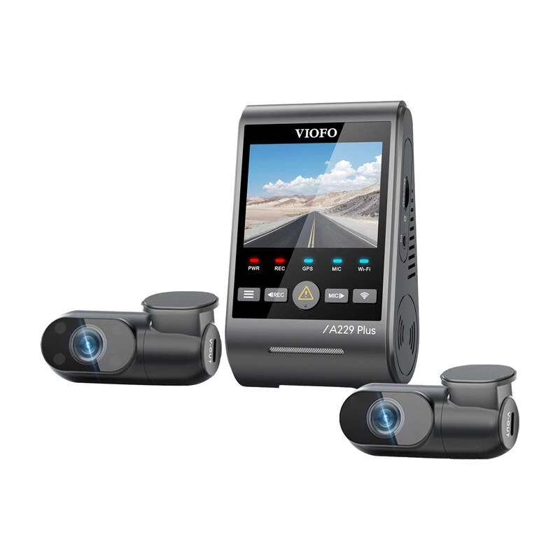 Vaizdo registratorius VIOFO A229 PLUS 3CH 2K + 1080p WiFi GPS