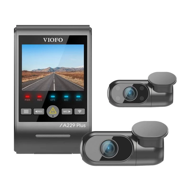 Vaizdo registratorius VIOFO A229 PLUS 3CH 2K + 1080p WiFi GPS