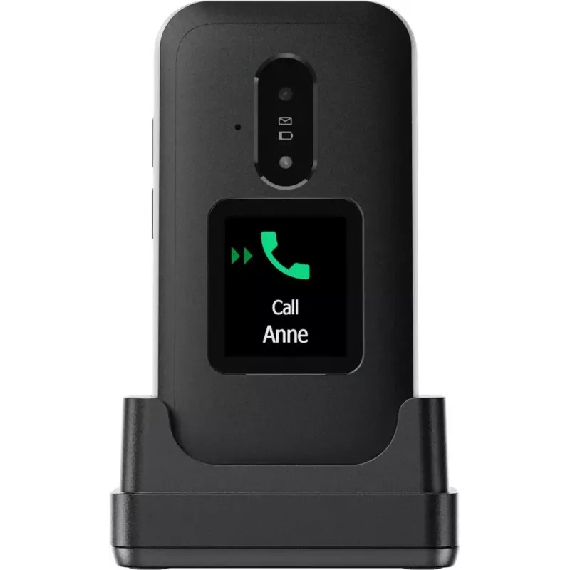 Feature telefonas Doro Leva E30 2,8 colio 1150 mAh Juoda Balta