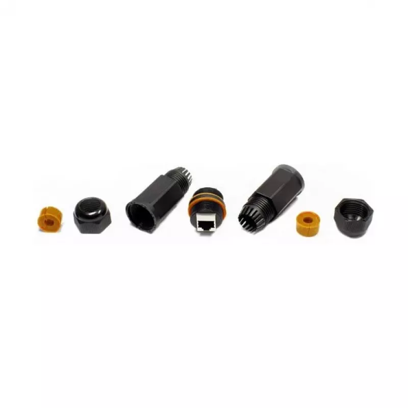 Good Connections ODC-02 Outdoor IP67 Cat.6A RJ45 komutacinio kabelio jungtis, juoda
