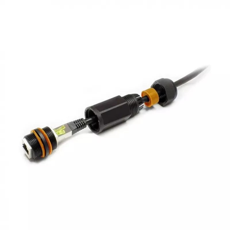 Good Connections ODC-02 Outdoor IP67 Cat.6A RJ45 komutacinio kabelio jungtis, juoda