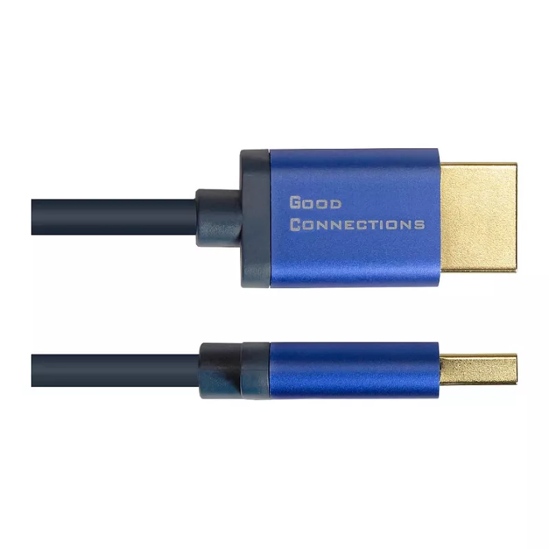 Good Connections 4521-SF010B - 1 m - HDMI Type A (Standartinis) - HDMI Type A (Standartinis) - 38,4 Gbit/s - Mėlyna