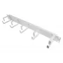 GC N0156 - 48,30 cm (19 inch) kabelių tvarkymo panelė, 5 kronšteinai, 1 HE, balta