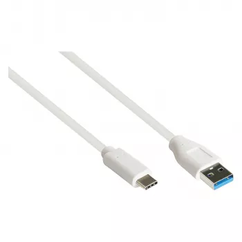 Good Connections 2831-AC010W - 1 m - USB A - USB C - USB 3.2 Gen 2 (3.1 Gen 2) - 10000 Mbit/s - Baltas