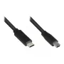 Jungiamasis laidas USB 2.0, USB-C(TM) kištukas į Mini B 5 kontaktų kištuką, juodas, 3 m, Good Connections (3310-CM030)