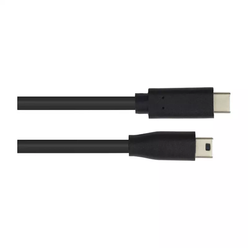 Jungiamasis laidas USB 2.0, USB-C(TM) kištukas į Mini B 5 kontaktų kištuką, juodas, 3 m, Good Connections (3310-CM030)