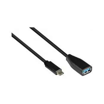 Good Connections 2811-OTG USB-C (vyriškas) į USB-A (moteriškas) adapteris, 0,1 m, USB 3.2 Gen 1, juodas