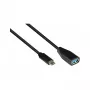 Good Connections 2811-OTG USB-C (vyriškas) į USB-A (moteriškas) adapteris, 0,1 m, USB 3.2 Gen 1, juodas