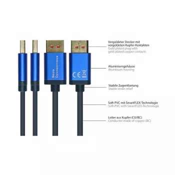 Alcasa SmartFLEX laidas - 5 m - DisplayPort - DisplayPort - Kištukas - Kištukas - 7680 x 4320 pikseliai (4814-SF050B)