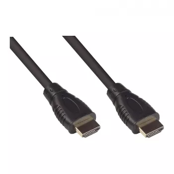 Jungiamasis kabelis HDMI 2.0b, 4K / UHD @60Hz, 18 Gbit/s, paauksuotais kontaktais, juodas, 3 m, Good Connecti (4520-030)