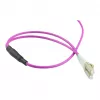 Alcasa LW-P820LC4 šviesolaidinis kabelis 20 m LC/UPC OM4 Cappuccino - Violet - White