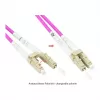 Alcasa LW-P820LC4 šviesolaidinis kabelis 20 m LC/UPC OM4 Cappuccino - Violet - White