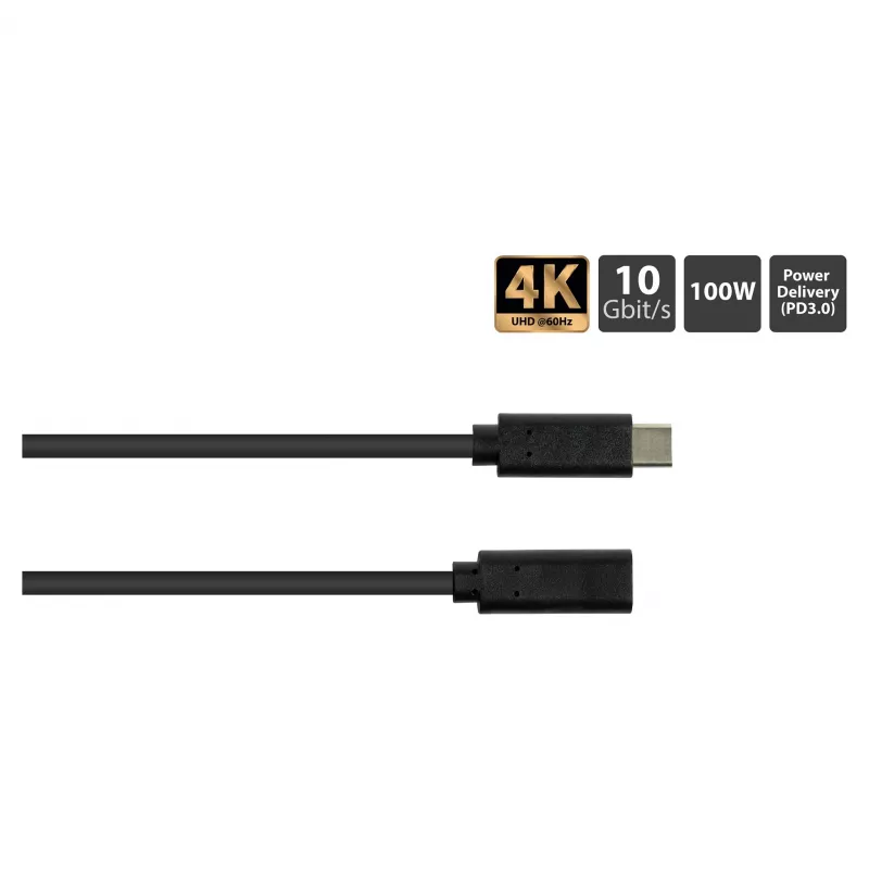 Good Connections GC 2831-CV005S - USB 3.1 laidas C kištukas > C lizdas 0,5 m - Laidas - Skaitmeninis/duomenų