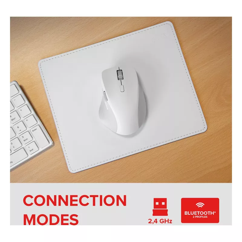 Pelytė Speedlink LIBERA įkraunama belaidė Bluetooth tyli balta