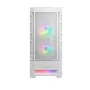 PC korpusas Cougar Airface RGB Midi Tower baltas – 230×386×491 mm, 3×120/140 mm priekyje, 1×120 mm gale, 2.5/3.5 colio diskai