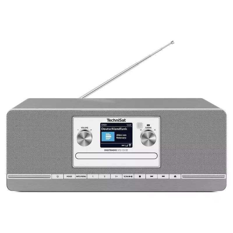 TechniSat DIGITRADIO 372 CD BT virtuvinis radijas, analoginis ir skaitmeninis, antracito ir sidabro spalvos